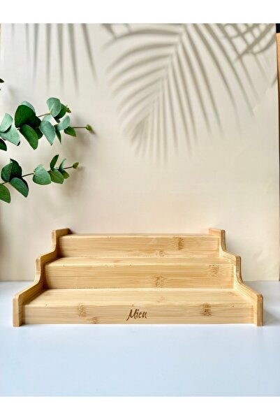 Mottogo رف توابل سلم من الخيزران |   حامل مرطبان 30 سم