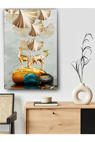 PRİME Concept The Deer Who Were in Love Canvas Print for Couple