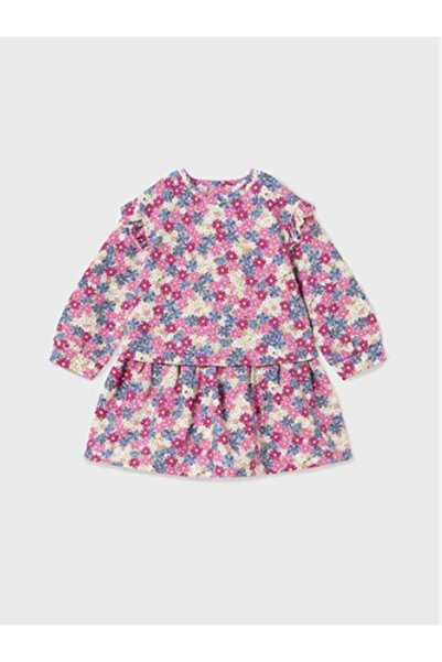 MAYORAL Çiçekli Kız Bebek Elbise 2994