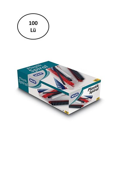 Mas Plastic Spiral 6 mm White 100 Pcs