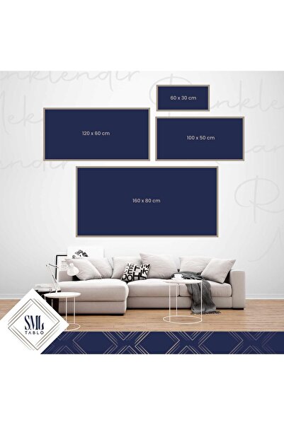 SML TABLO Harry Potter Büyücü Dünyası Hogsmeade Haritası Enine Yatay Kanvas Tablo