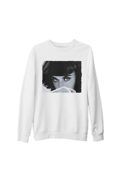 Lord T-Shirt كاتي بيري إنز سويت شيرت سميك أبيض وأسود