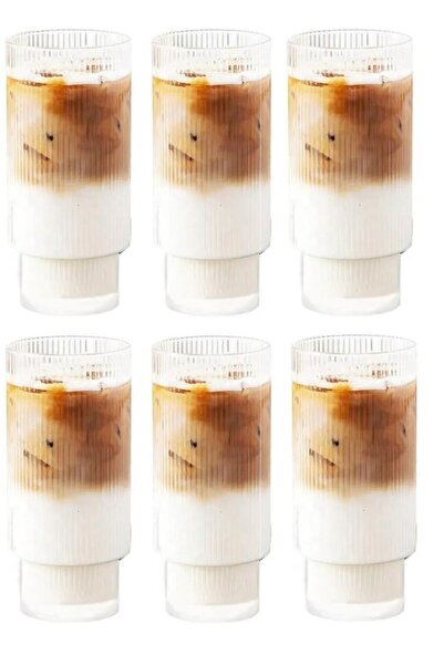 Kapris 6 Lı Cam Origami Su Kahve Bardağı 16116-5