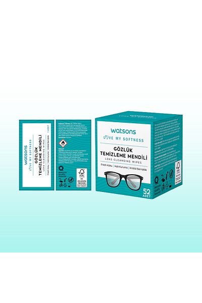 Watsons 52 Pieces X 2 Glasses Cleaning Wipes