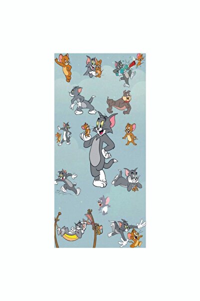 HMNL Araba Kapı Direk Kaplama Folyosu Tom Jery Sağ Ve Sol 2adet