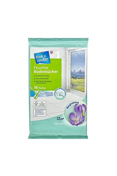 FLİNK Flink & Sauber - Wet Floor Cloth - Mountain Breeze - 16 Pcs