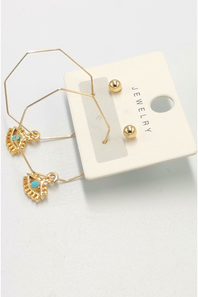 Monalisa Home أقراط فاخرة بأشكال ملونة