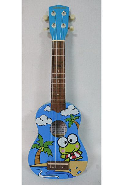 CREMONIA AU01R-D UKULELE 21" SOPRANO 21" Ukulele AU01R-D, Kılıflı, Frog decal desenli ön kapak