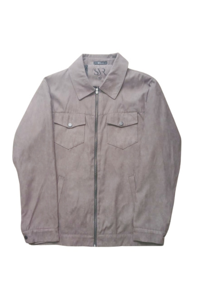 SÜVARİ SÜVARİ CEP DETAYLI YAKALI FERMUARLI 2 KAPAKLI SÜVET MONT