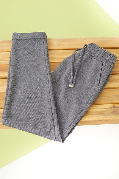 LC Waikiki Boy's Double Leg Smoked Trousers 18542 - Elastic Waist
