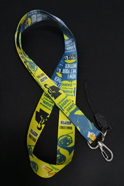 Apptakı Desenli Yaka Kartı Boyun İpi Boyun Aski İpi Telefon Askısı - ASK0287