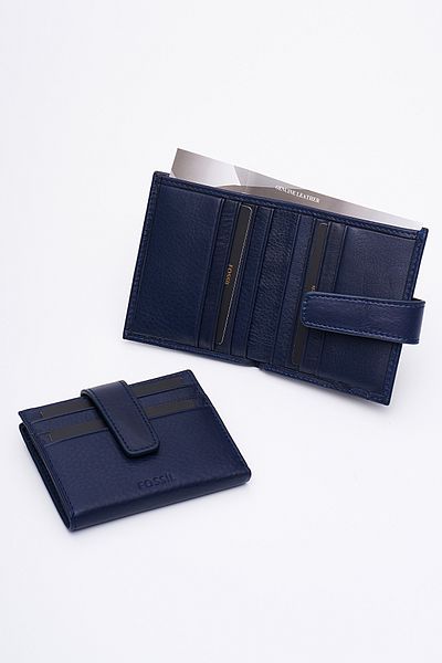 Fossil Men's Card Holder Wallet 8007 - Genuine Real Leather