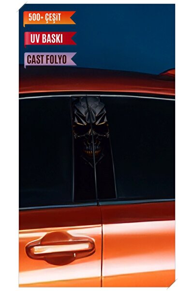 Hobi Butik Araç Kapı Direk Kaplama Folyosu Desenli (Sağ Sol Takım) (2 Adet) -...