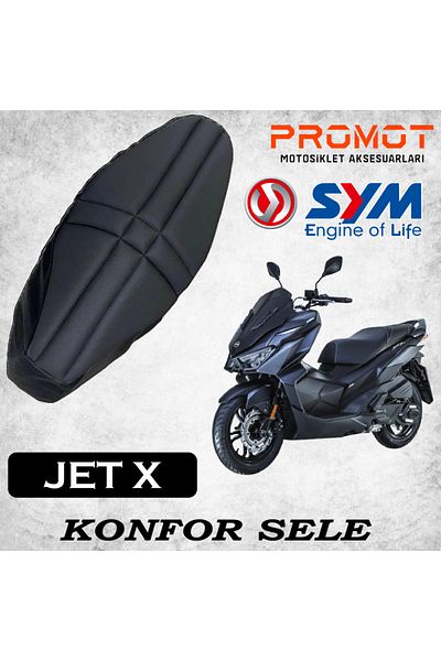 MOTOSEPETİM SYM Jet X Scooter - Scaun și husă confortabilă cu burete gros cu asistență aeriană
