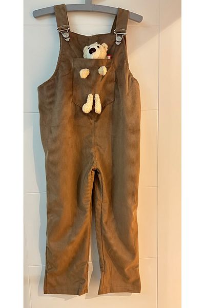 SANTRALBEBE Velvet Teddy Bear Salopet