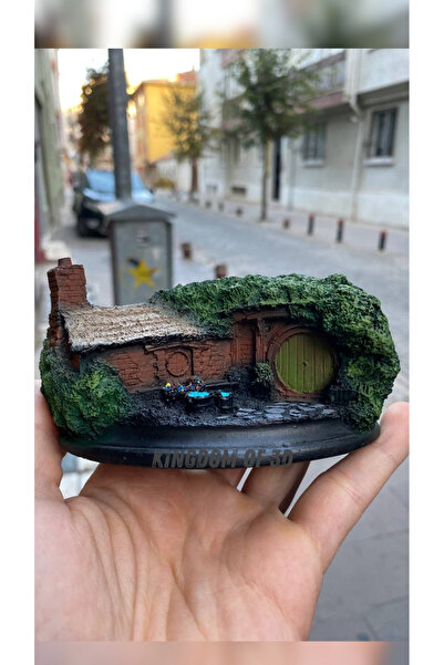 Kingdom of 3D Yüzüklerin Efendisi Hobbit Ev Mini Figür, Yüzüklerin Efendisi F...