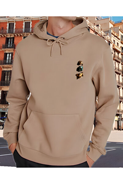 Mikro Оверсайз унісекс худі з капюшоном і принтом