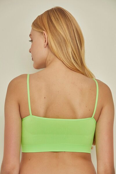 C&City C14003 Λεπτό λουράκι χωρίς ραφή Bustier Neon πράσινο