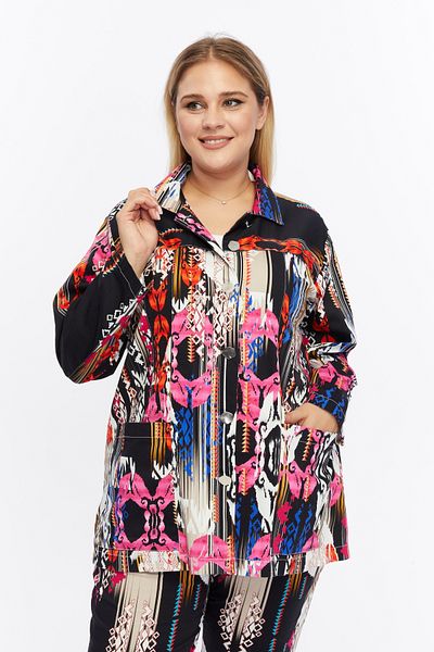 Jacob & Co. Plus Size - Modern Patterned Suit Set
