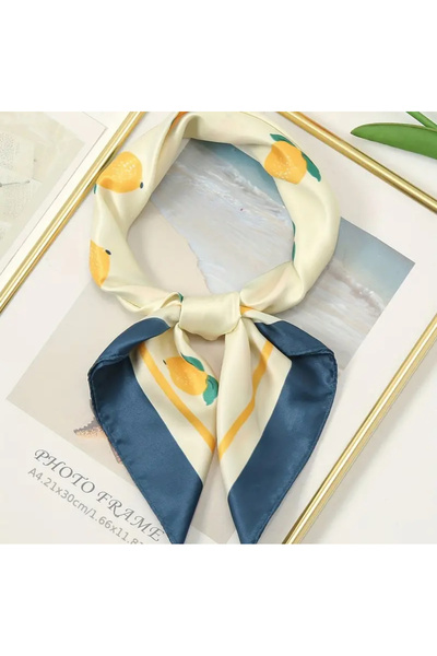 Purple Adv Φουλάρι με λεμόνι μοτίβο του Ηνωμένου Βασιλείου