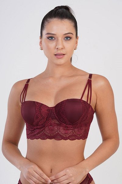 C&City Μη υποστηριζόμενο σουτιέν C13017 Claret Red