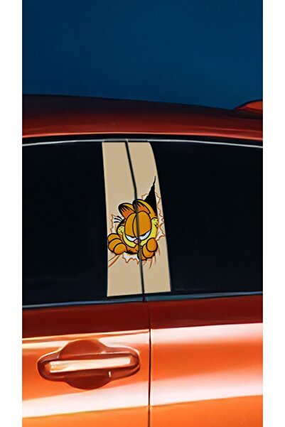 HMNL Araç Kapı Direk Kaplama Folyosu Garfield Desenli (SAĞ SOL TAKIM) (2 ADET...