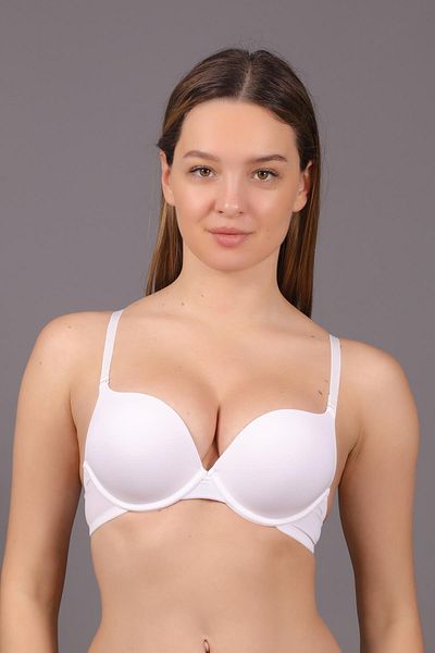 C&City Sutien push-up dublu - alb