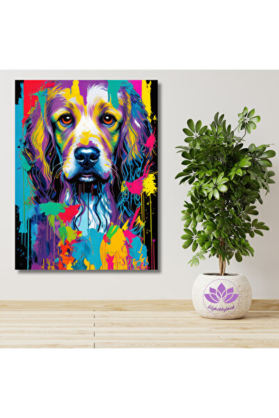 LİLYHOBBYLAND Sayılarla Boyama Hobi Seti (RENKLİ BASKI-ÇERÇEVELİ) 40x50 Cm: R...