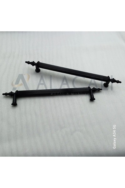 kayakulp Πολυτελής λαβή αλουμινίου Luxury Pipe 160mm Μαύρο (Συρτάρι Ντουλάπας...