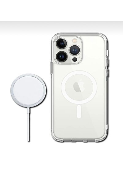 OVADA İphone 16 Pro Uyumlu Magsafe (Kablosuz Şarj) Destekli Şeffaf Kılıf