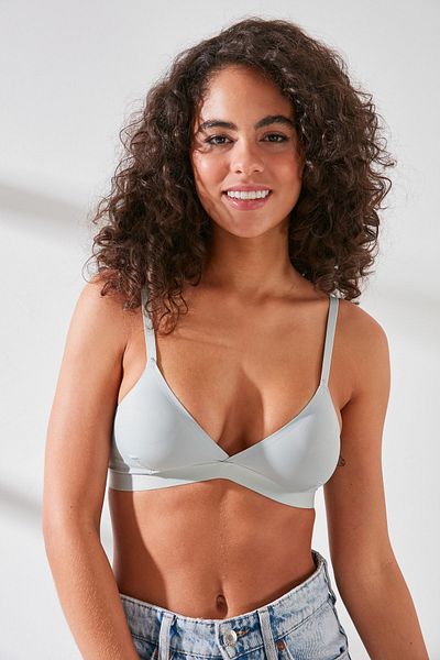 C&City C12809 Lasergeschnittener, pastenfreier BH für Damen, Grau