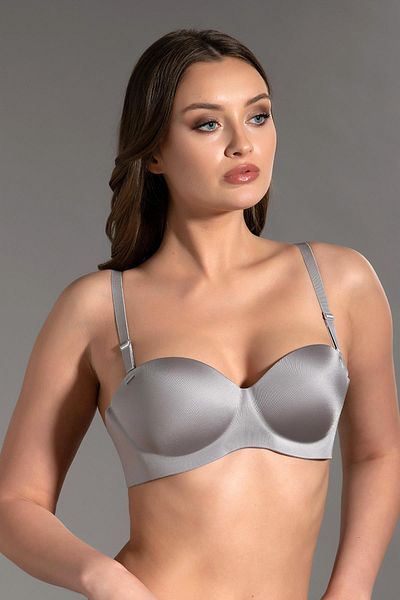 C&City Nicht unterstützte Laser Soft Cap Strapless C16050 Grau