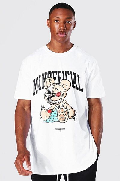 Relax family xf Мъжка бяла тениска Oversize - Manoficial