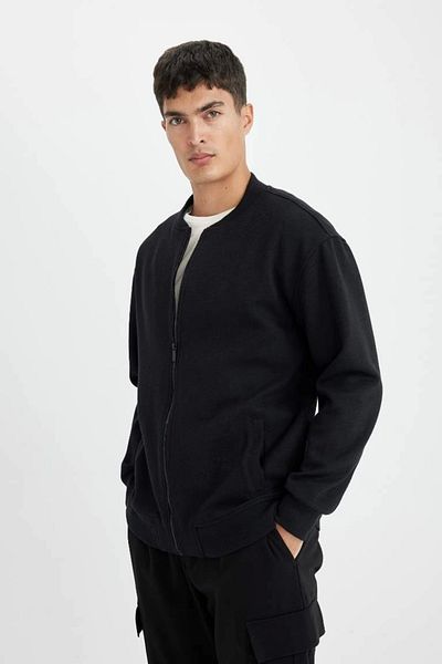 DeFacto D2605 - Ζακέτα Bomber με γιακά κολεγιακής εφαρμογής