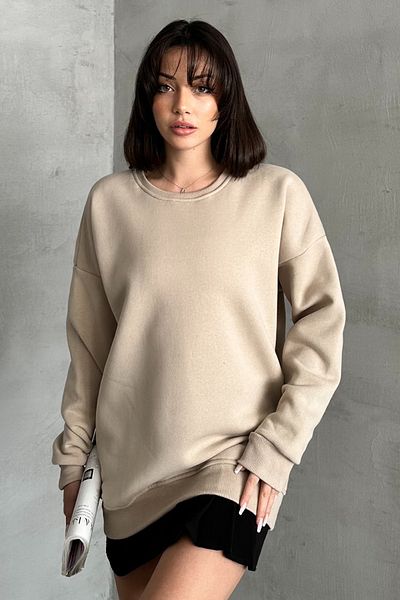 zunop Γυναικείο φούτερ με λαιμόκοψη Oversize