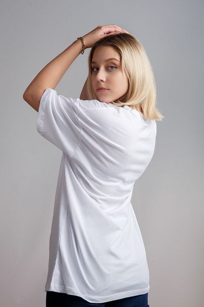 Relax family xf Дамска бяла тениска Oversize