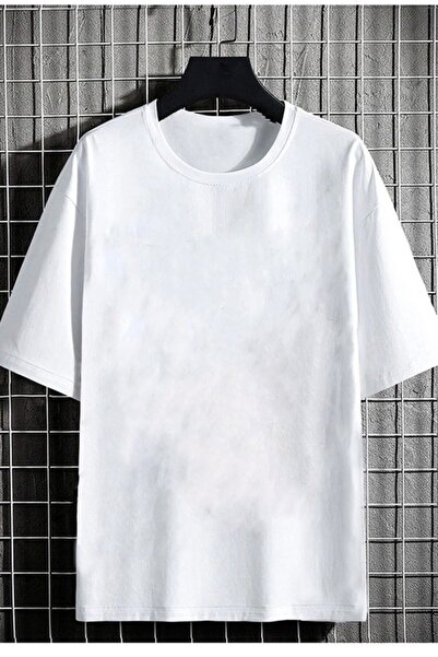 Relax family xf Біла чоловіча футболка Oversize - Леопардовий принт на спині