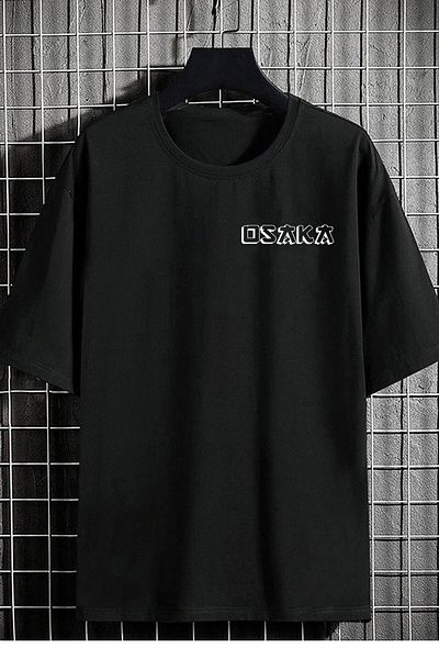 Relax family xf Μπλουζάκι Osaka Bird Back Printed Unisex Μαύρο Oversize