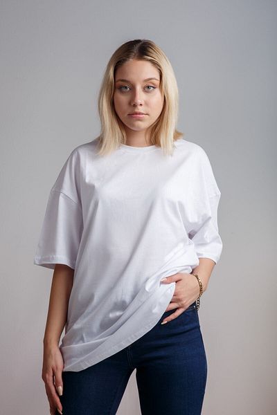 Relax family xf Дамска бяла тениска Oversize