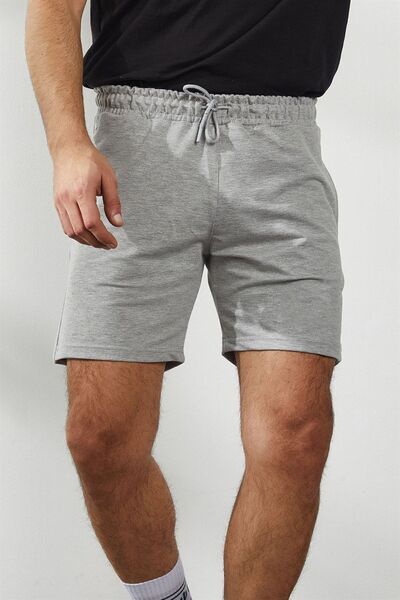 Relax family xf Męskie szare szorty i bermudy z dzianiny bawełnianej, letnie,...