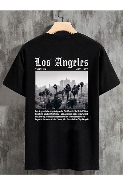 Relax family xf Μπλουζάκι με στάμπα Losangeles Unisex Oversize