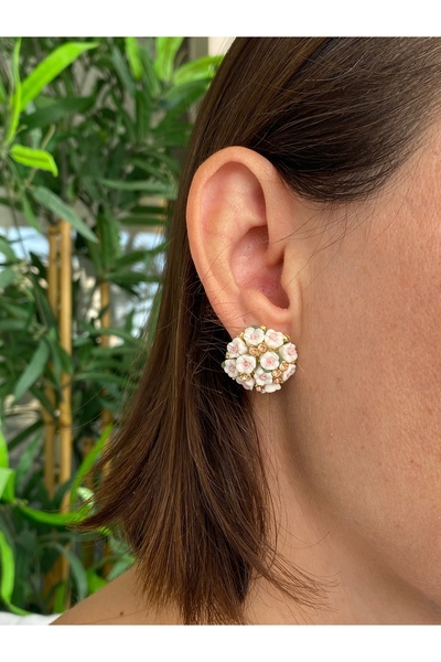 Lucios Vip Forget Me Flower Nail Earring (Silver Needle)