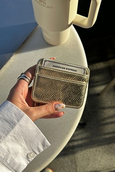 klovi Gold Card Holder Mini Wallet