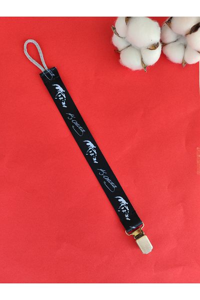 3Baby Mustafa Kemal Atatürk Pacifier Strap - Pacifier Chain - Pacifier Holder - 1 Piece