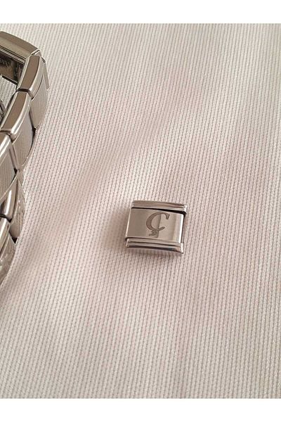 bijoux uniques Steel Letter C Italian Charm