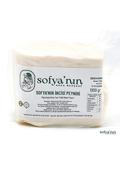 Sofyanın Arka Bahçesi Şirden Mayalı Olgunlaştırılmış Tam Yağlı Beyaz Peynir 1...