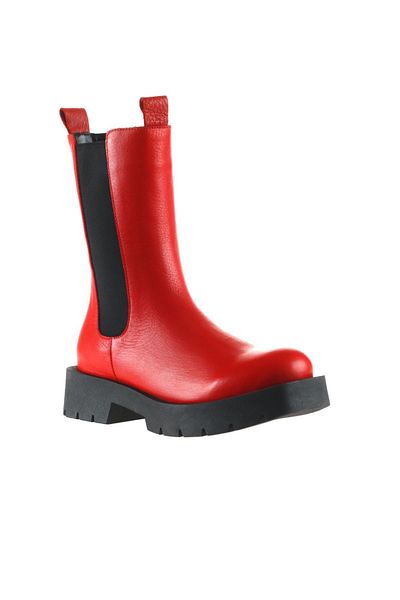 Bueno Shoes Γυναικείες δερμάτινες μπότες Red Flotter - 01wt2516