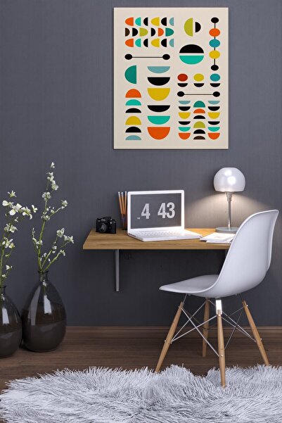moka park avm Kamelya Duvara Monte Katlanabilir Yemek Çalışma Balkon Masası Ceviz 45 X 75 Cm