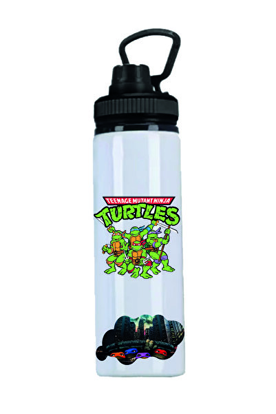 DKDZ SHOP قارورة مياه مطبوعة بغطاء نينجا من MH SHOP - 850 مل