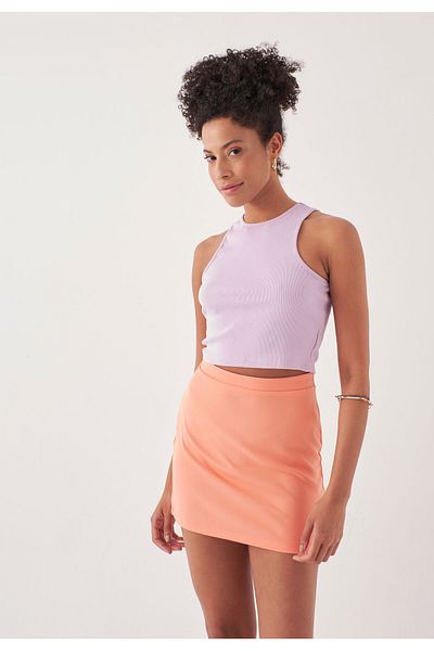 Herita Gerader Minirock mit hoher Taille